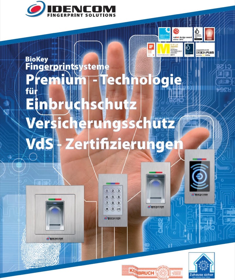 BioKey Fingerprintsysteme — Premium-Technologie für Einbruchschutz, Versicherungsschutz, VdS-Zertifizierungen